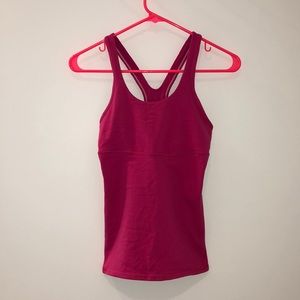 Hot pink lululemon tank top